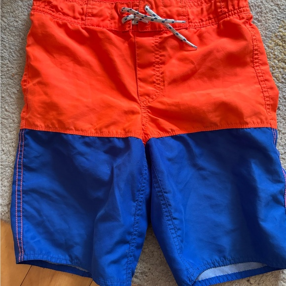 Old Navy Kids Swim Shorts - Orange and Blue - Picture 1 of 1